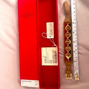 SOLD Barely used Valentino bracelet. Almost looks new. Beige color.